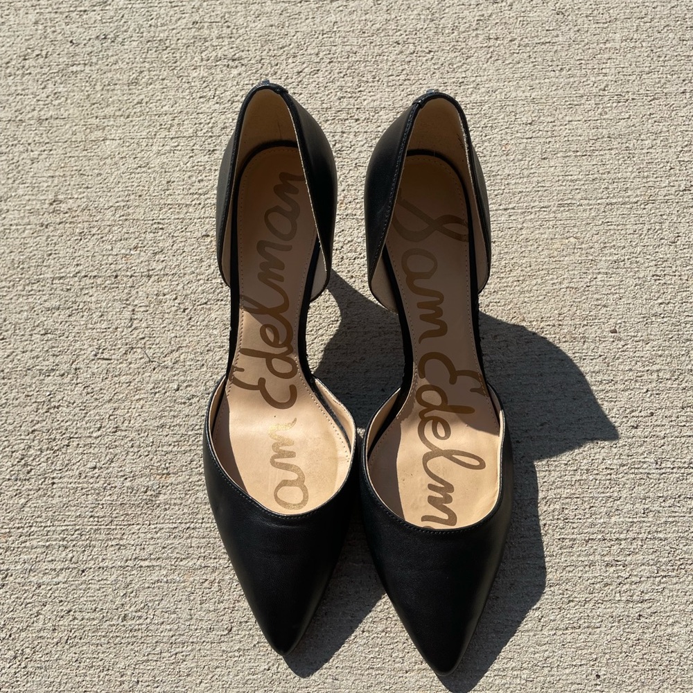 Sam Edelman black pointed toe heels size 8.5